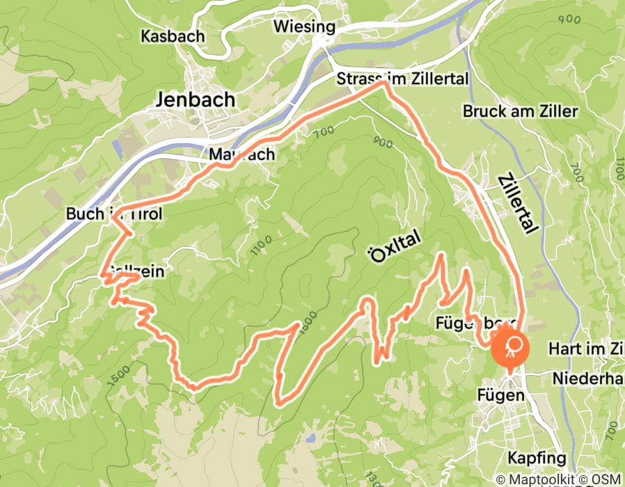 Karte der Tour