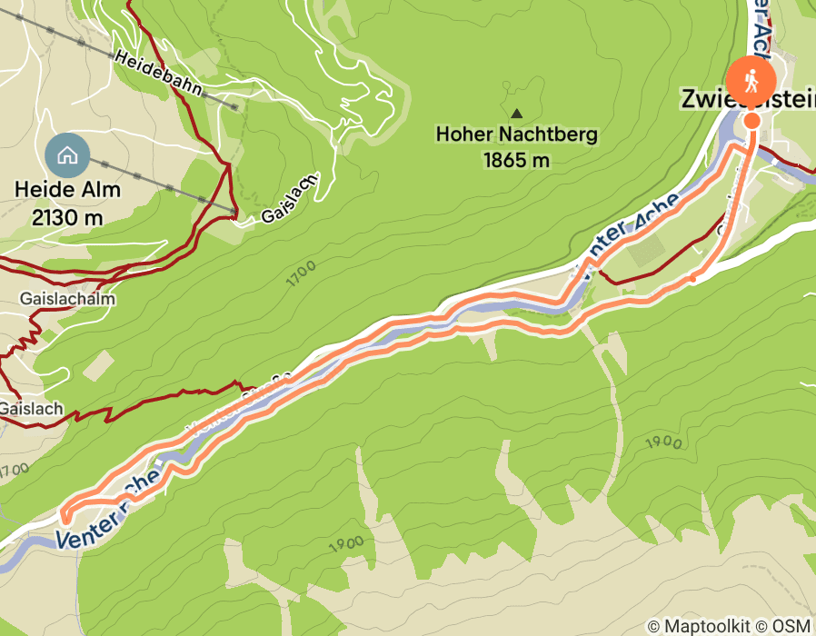 Karte der Tour