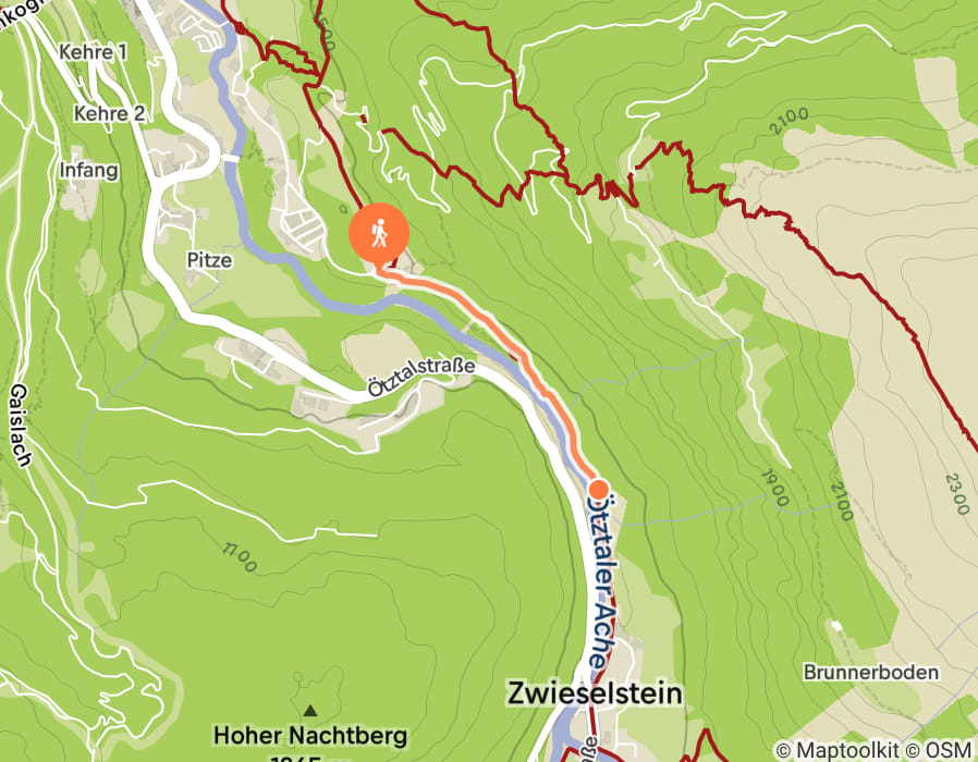 Karte der Tour