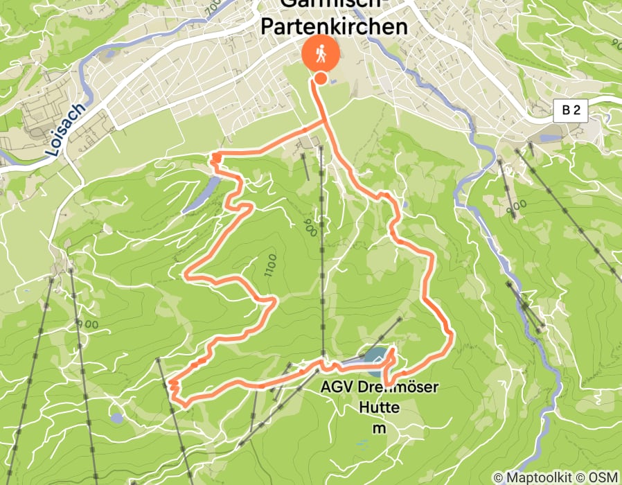 Karte der Tour