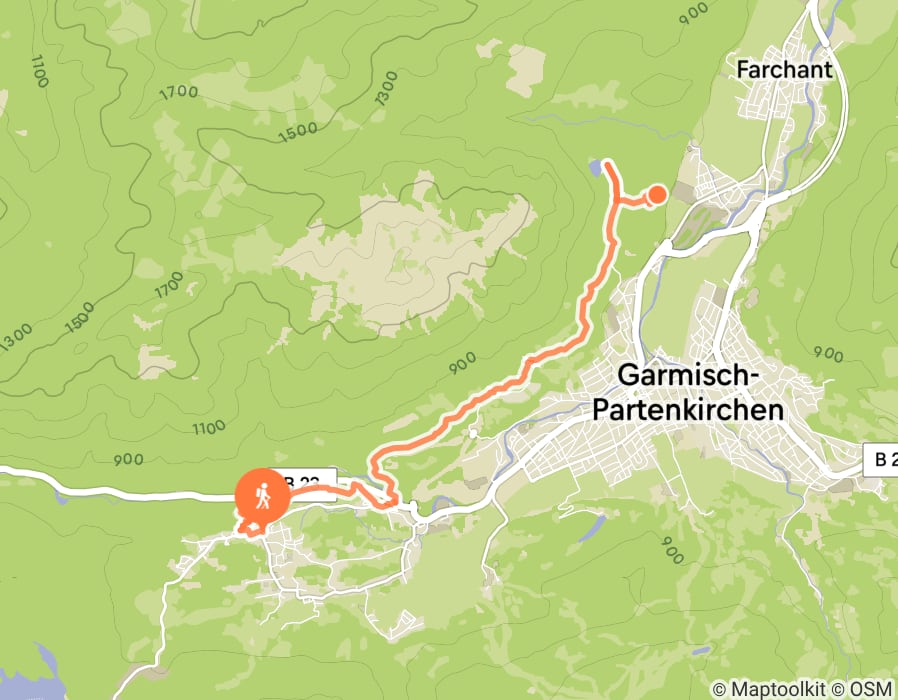 Karte der Tour