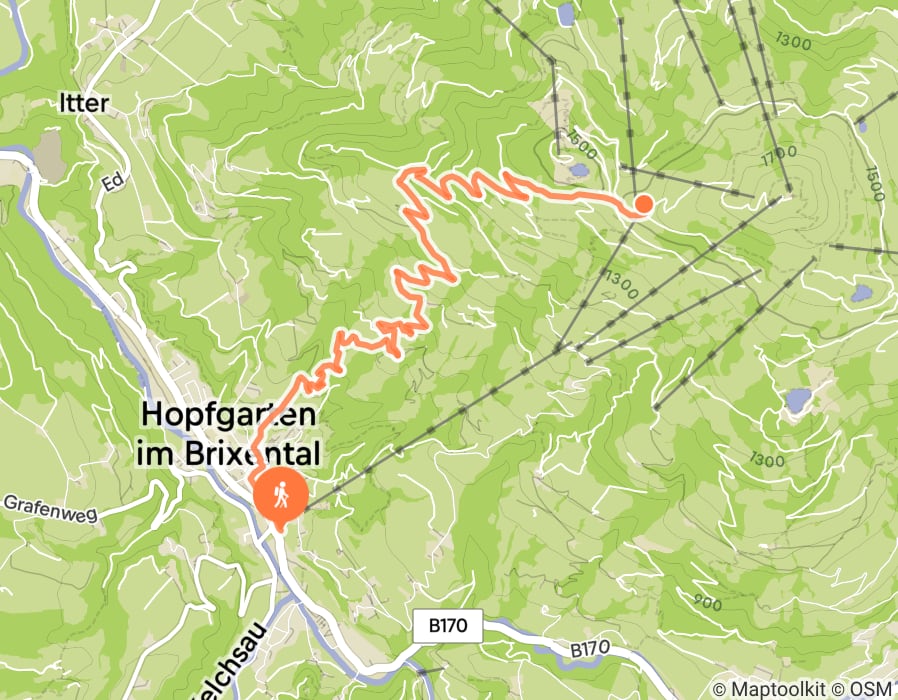 Karte der Tour