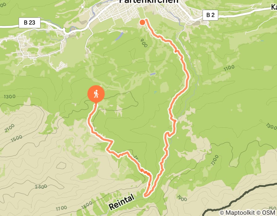Karte der Tour