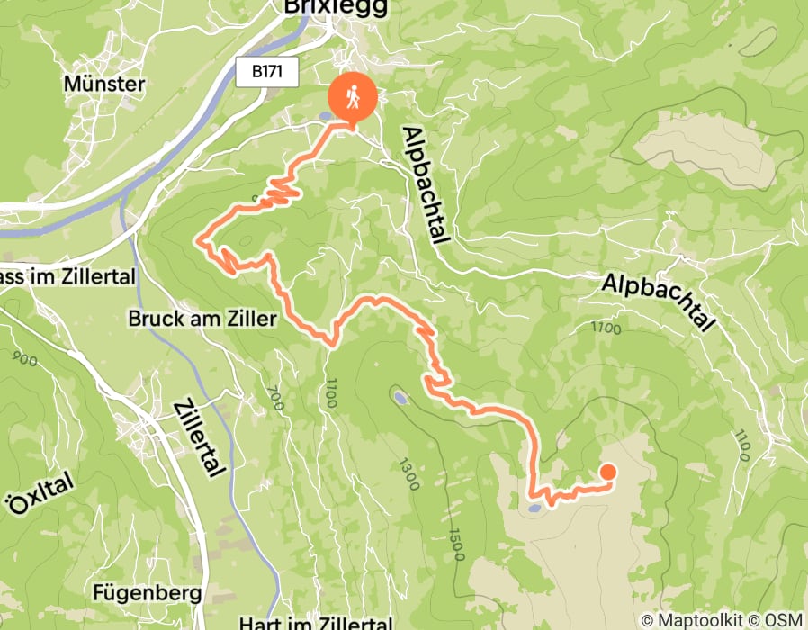 Karte der Tour