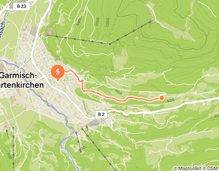 Karte der Tour