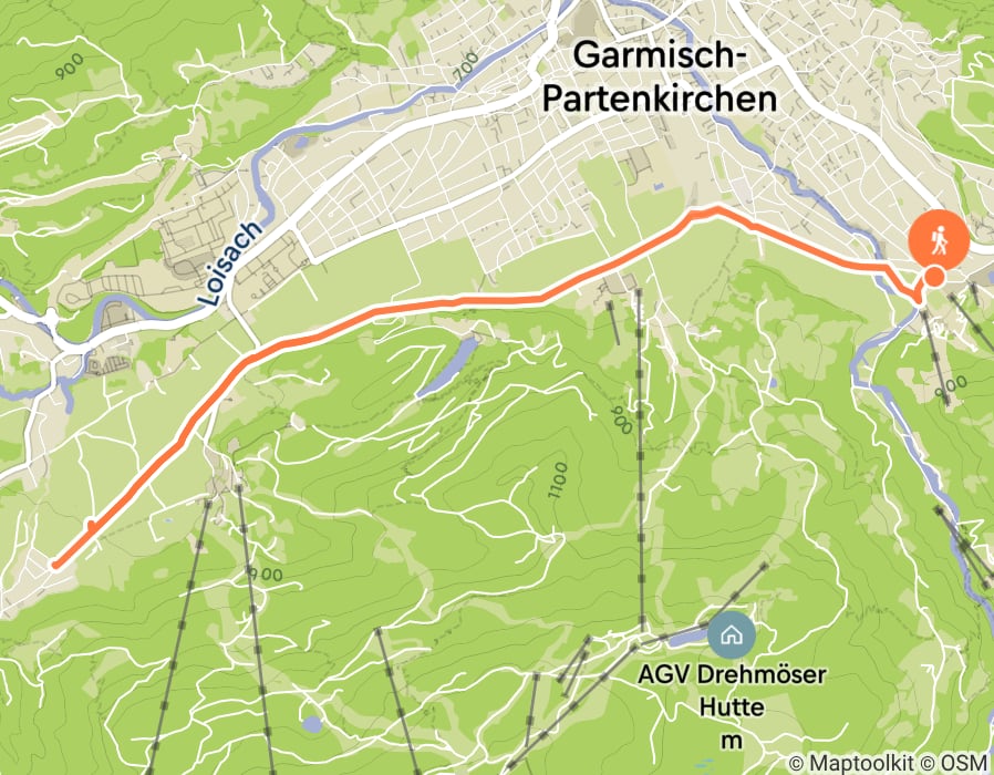 Karte der Tour