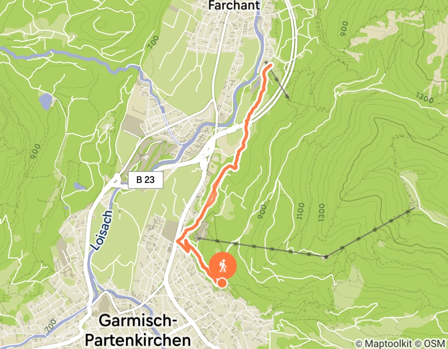 Karte der Tour