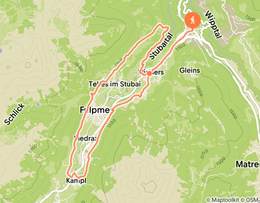 Karte der Tour
