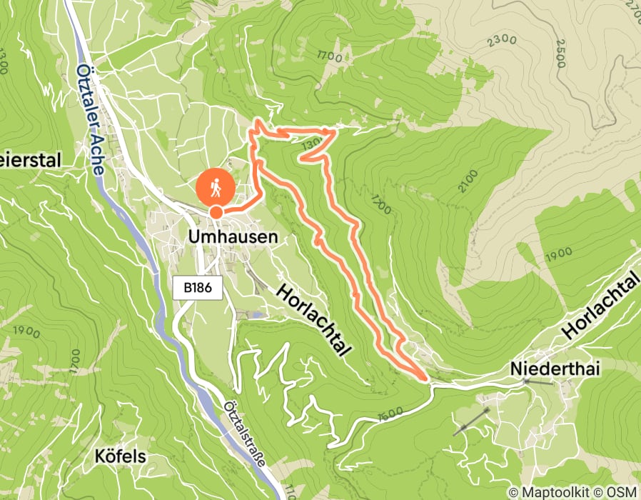 Karte der Tour