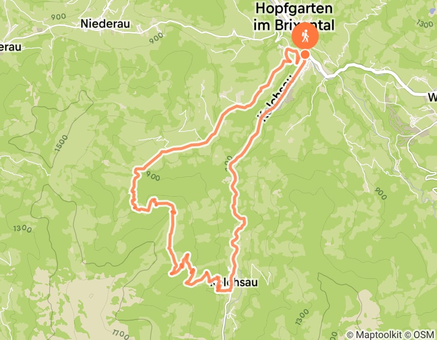 Karte der Tour