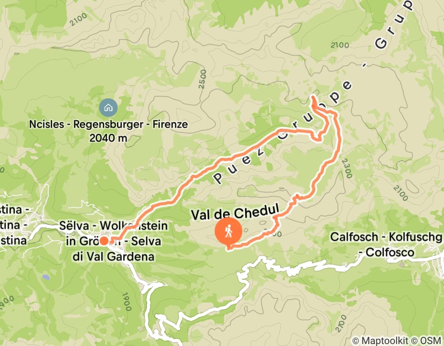 Karte der Tour
