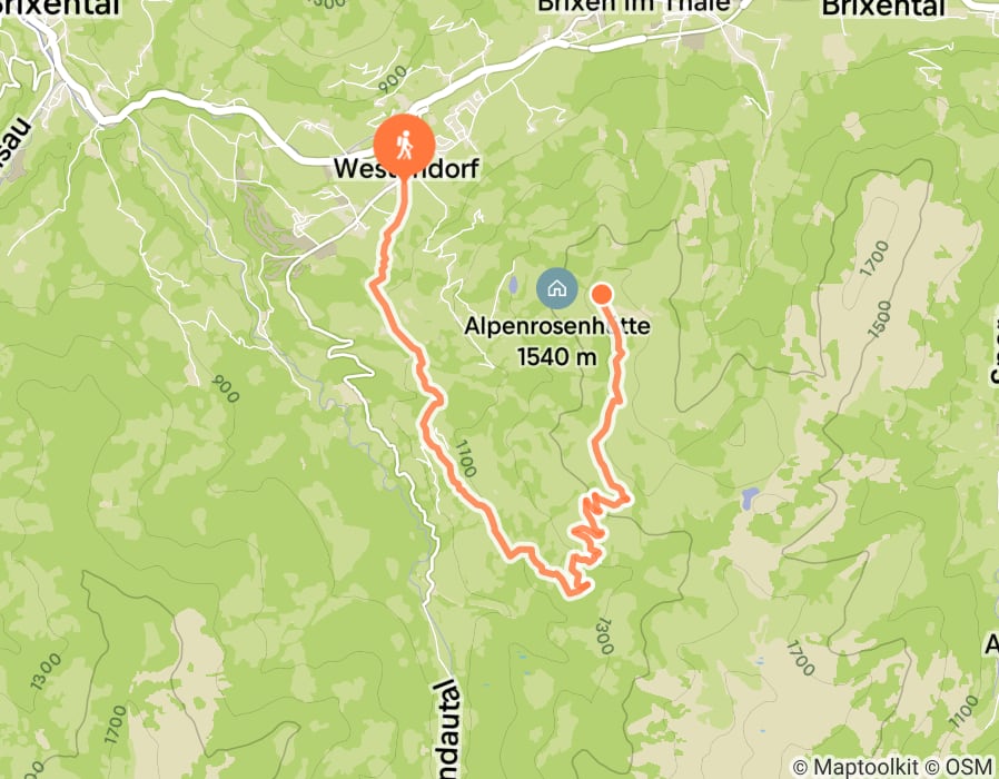 Karte der Tour