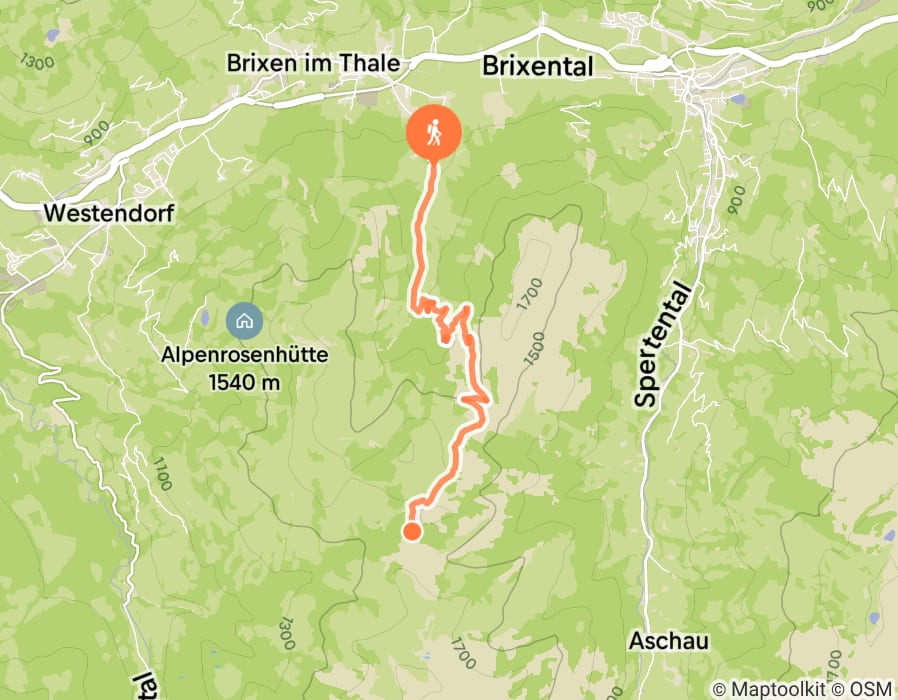 Karte der Tour