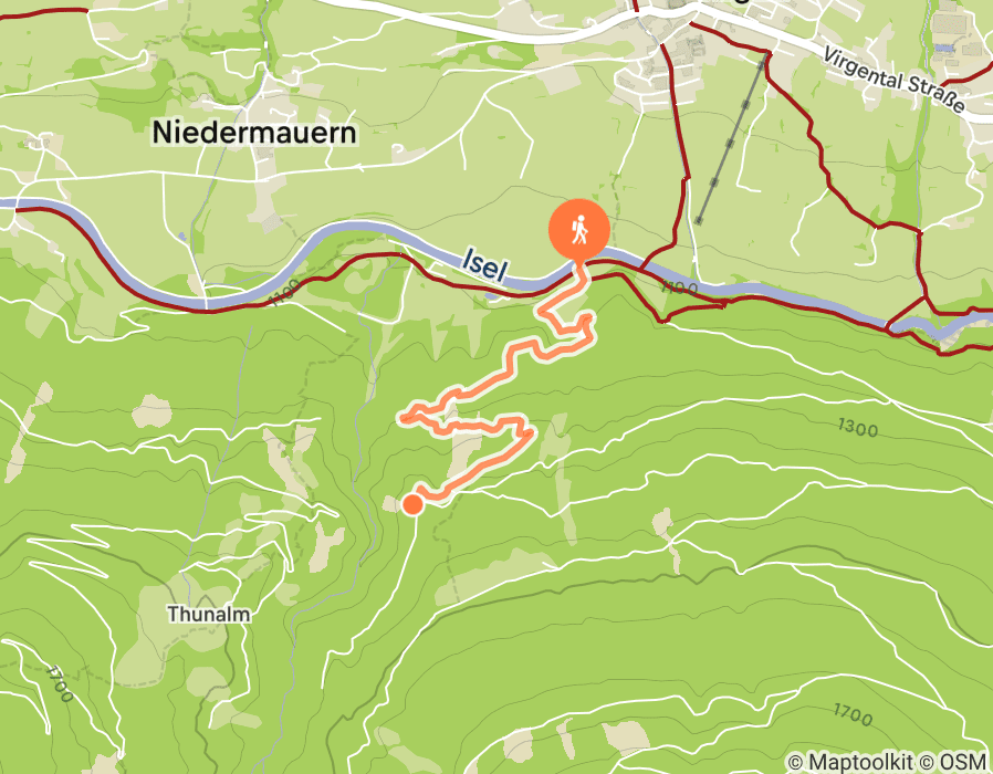 Karte der Tour