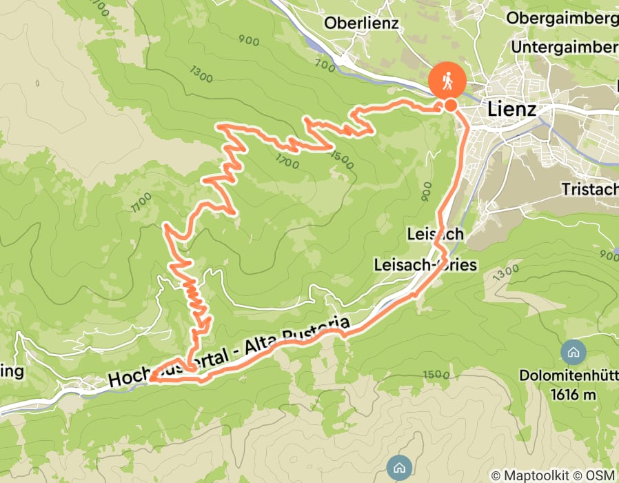 Karte der Tour