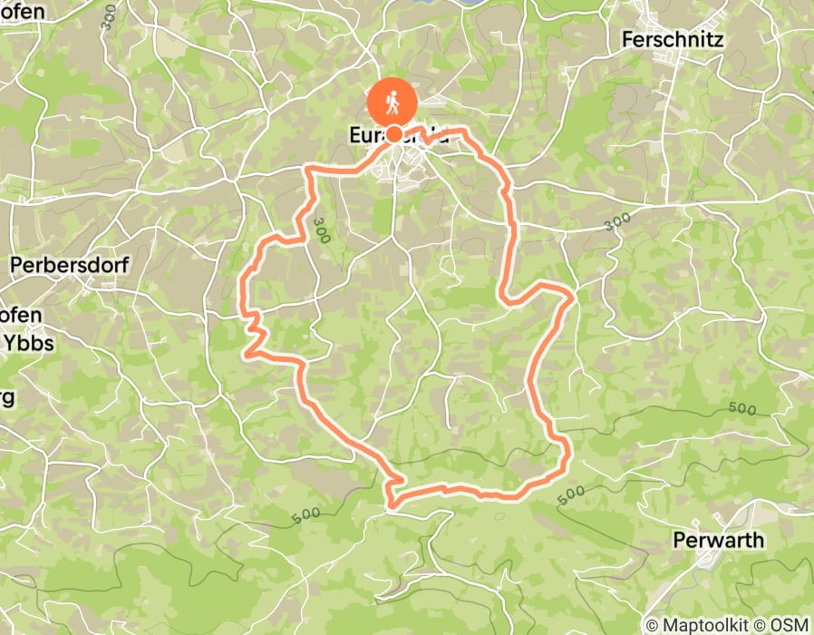 Karte der Tour