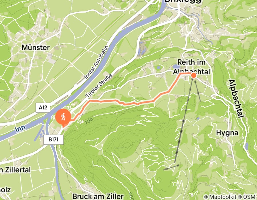 Karte der Tour