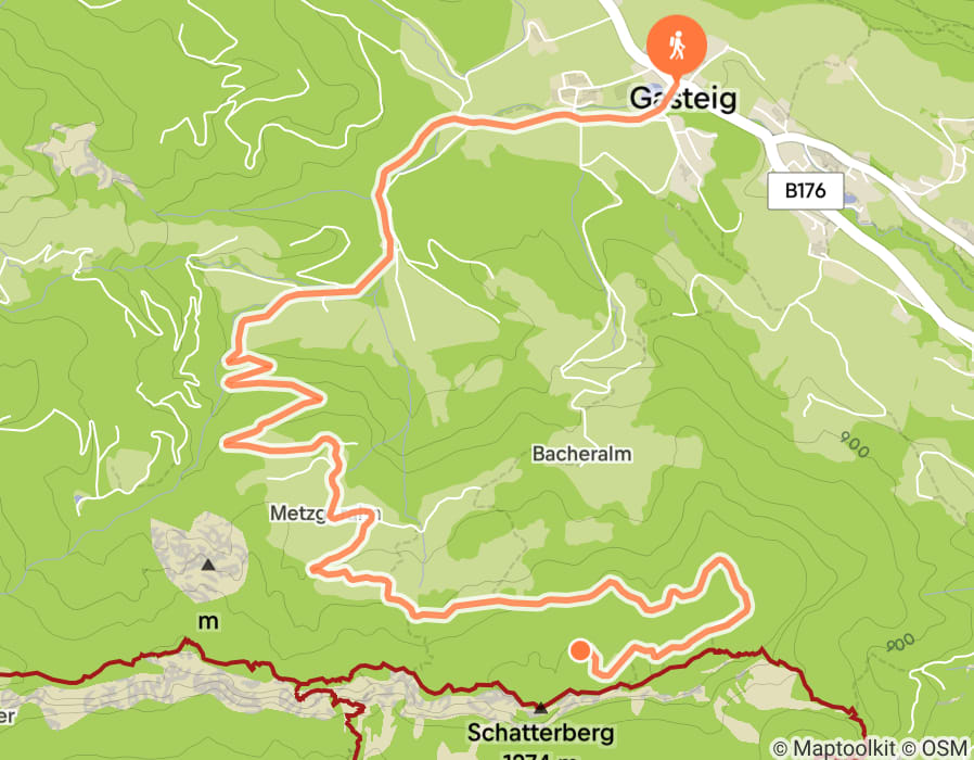 Karte der Tour