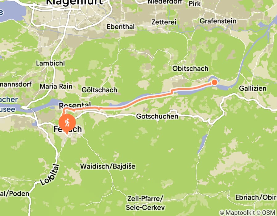 Karte der Tour