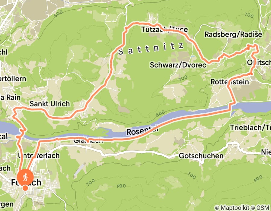 Karte der Tour