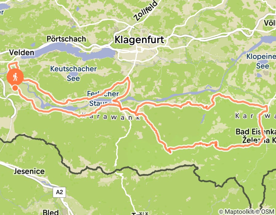 Karte der Tour
