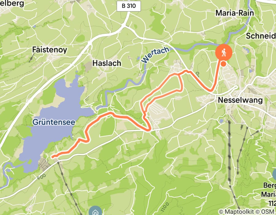 Karte der Tour
