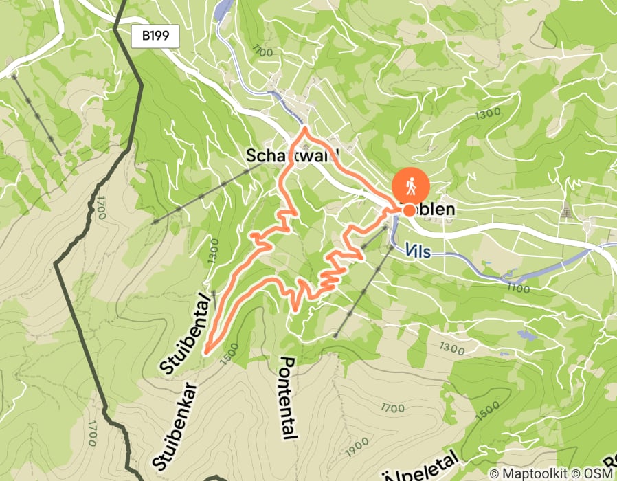 Karte der Tour