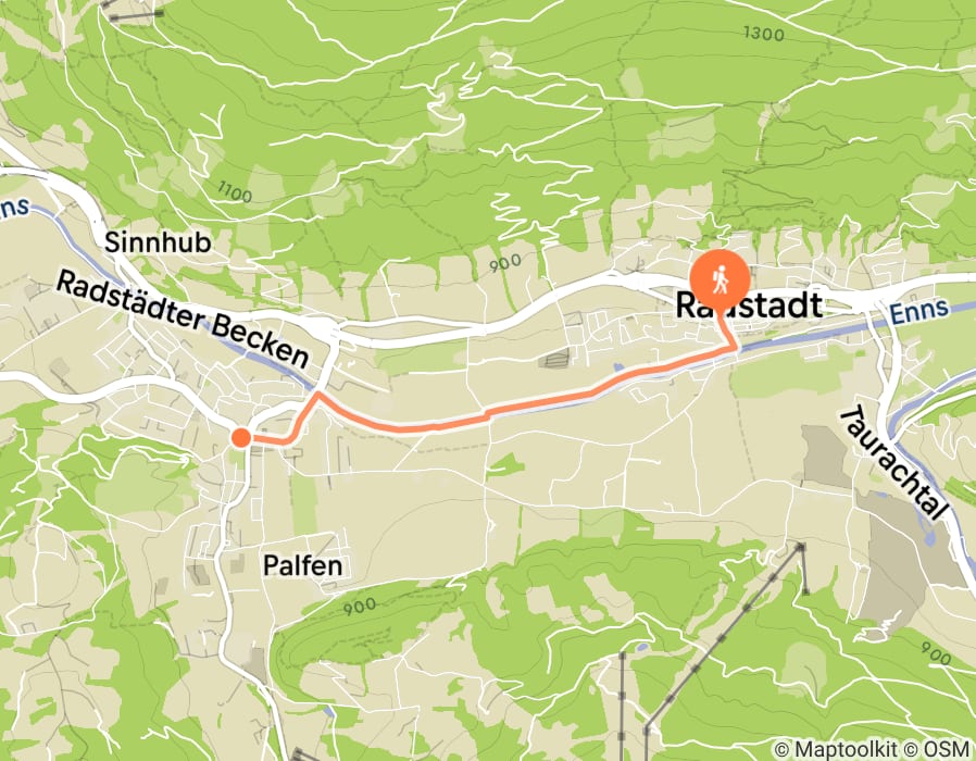 Karte der Tour