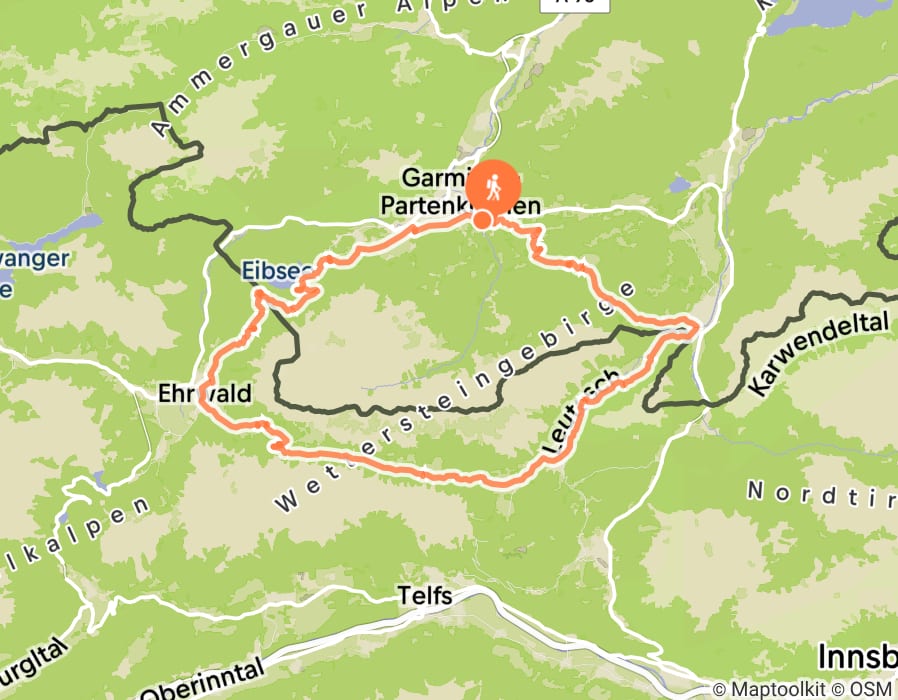 Karte der Tour