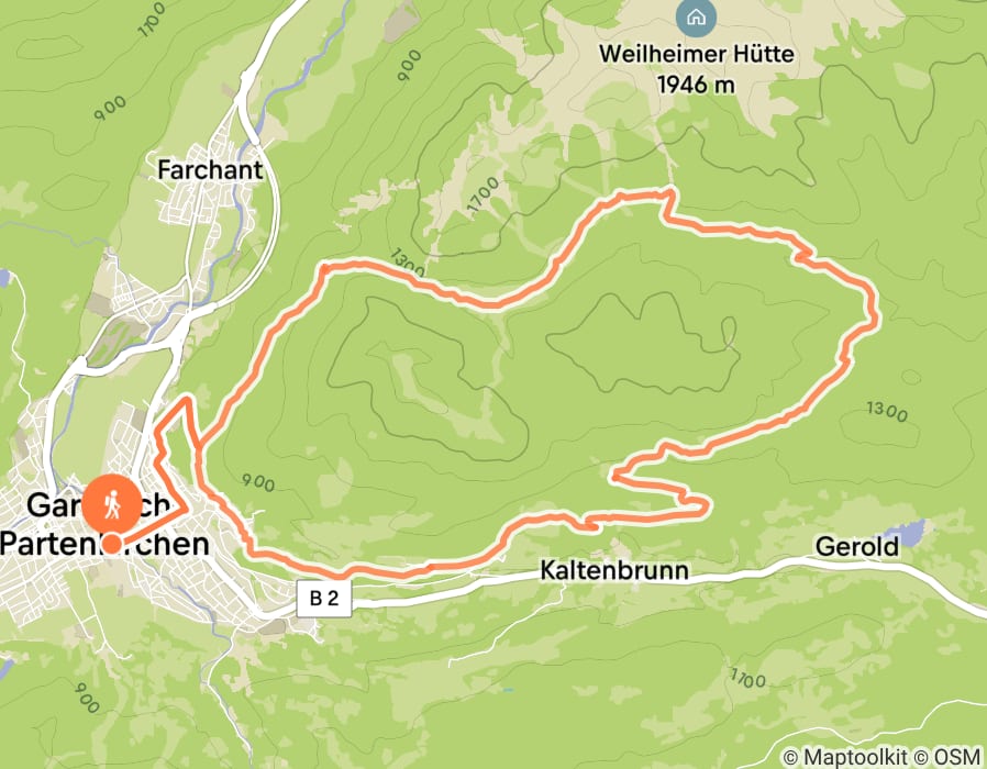 Karte der Tour