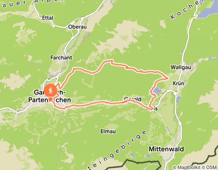 Karte der Tour