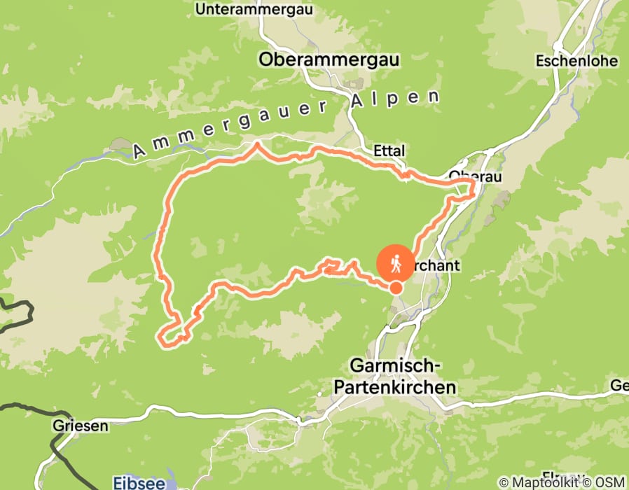 Karte der Tour