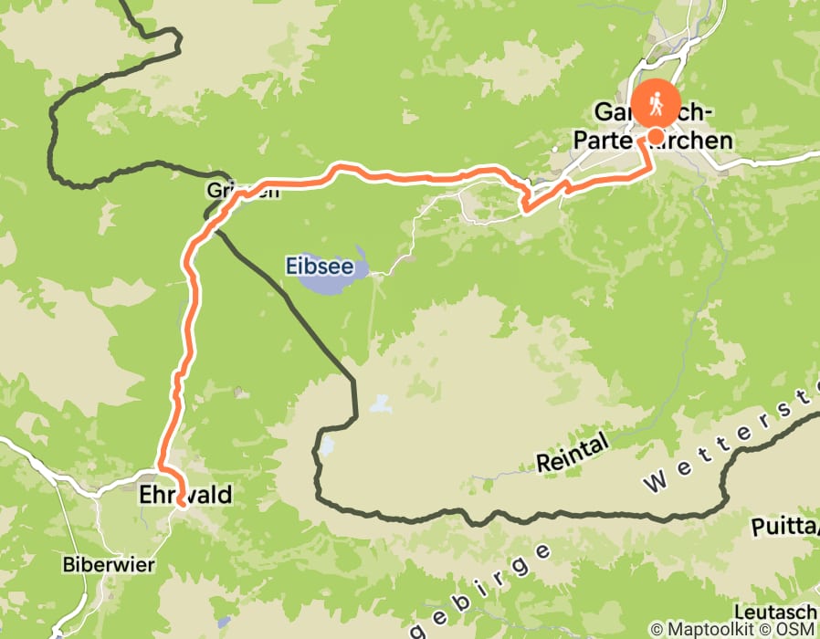 Karte der Tour