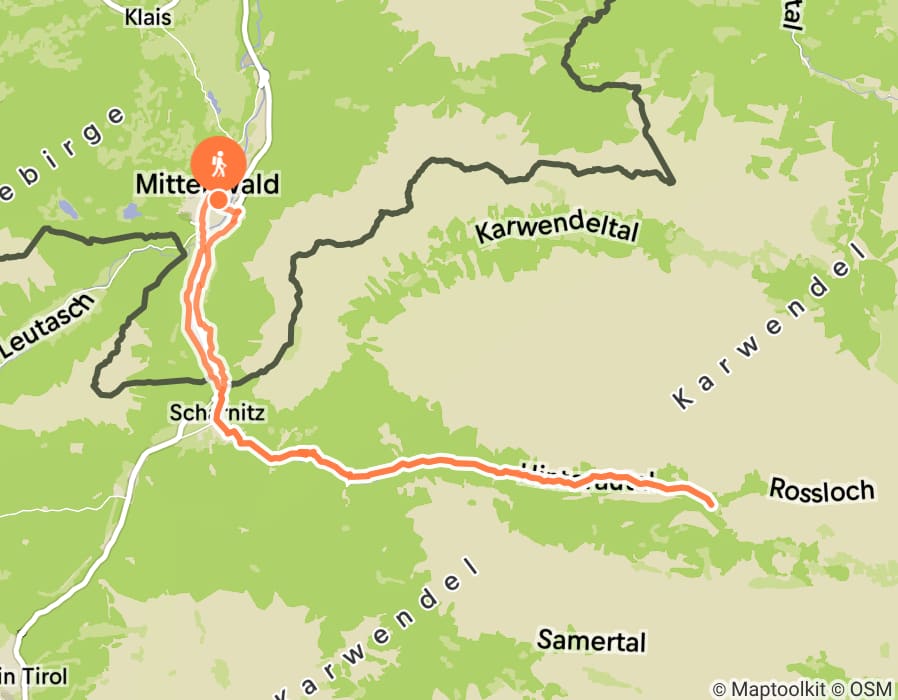 Karte der Tour