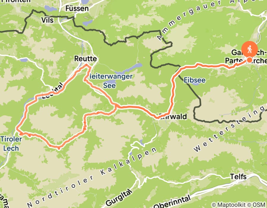 Karte der Tour