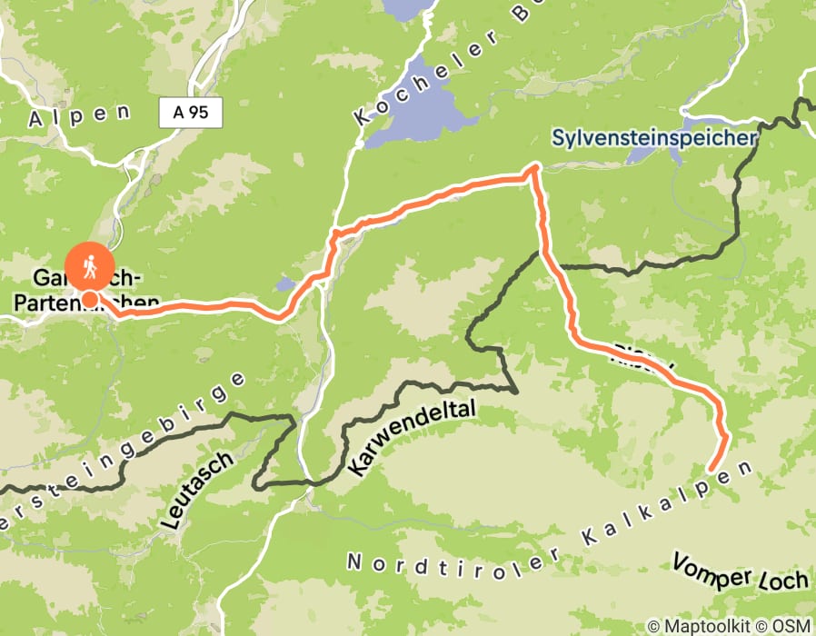 Karte der Tour
