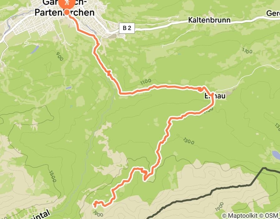 Karte der Tour