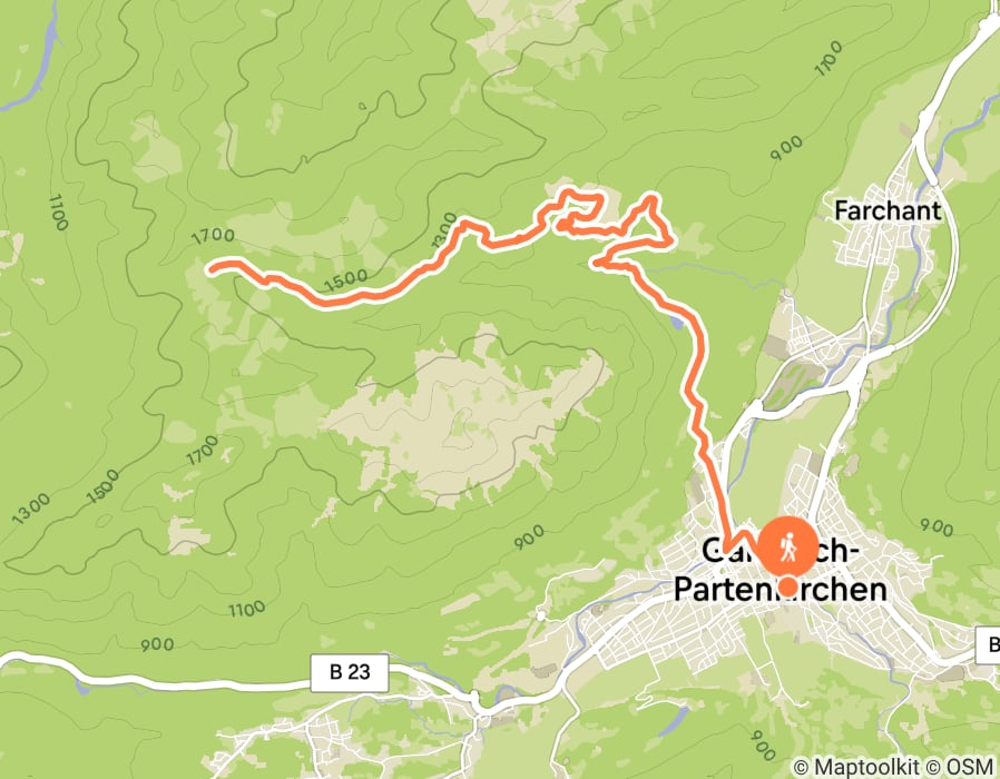 Karte der Tour