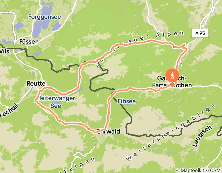 Karte der Tour