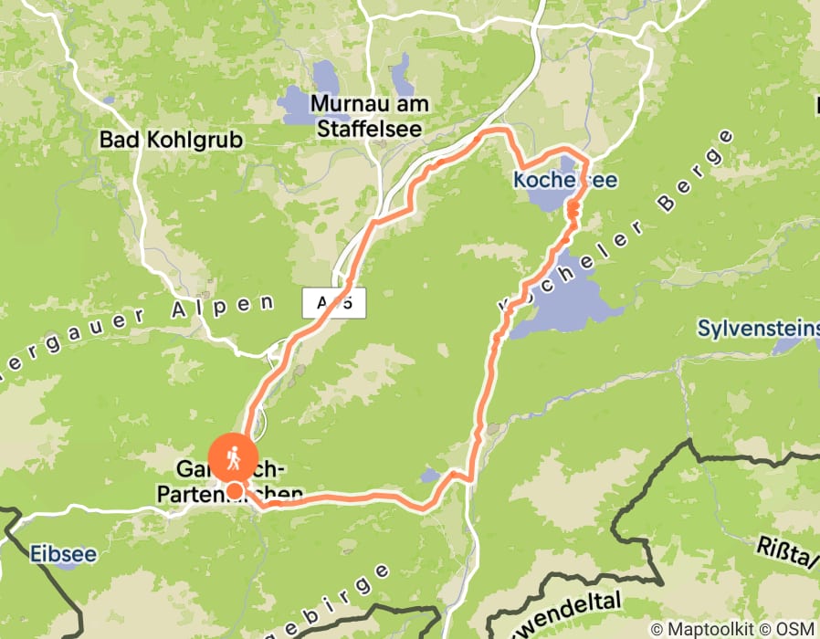 Karte der Tour