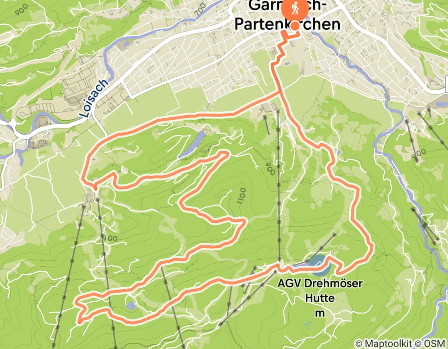 Karte der Tour