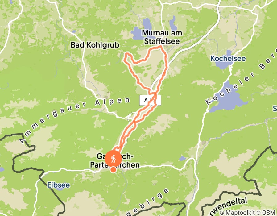 Karte der Tour