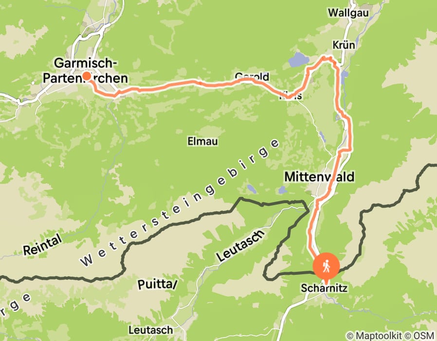 Karte der Tour