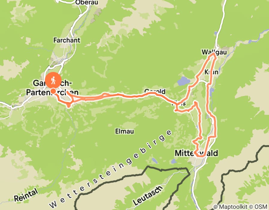 Karte der Tour
