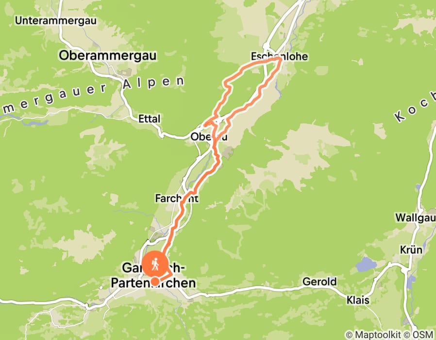 Karte der Tour