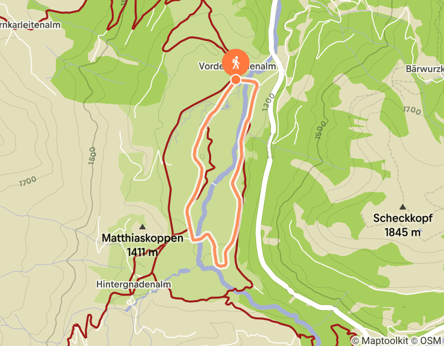 Karte der Tour