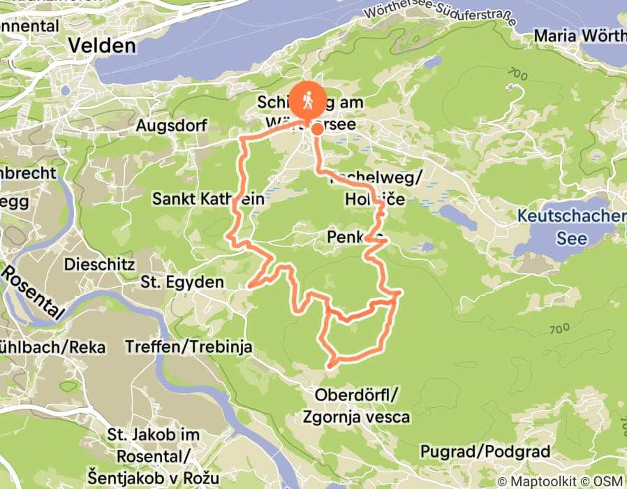 Karte der Tour