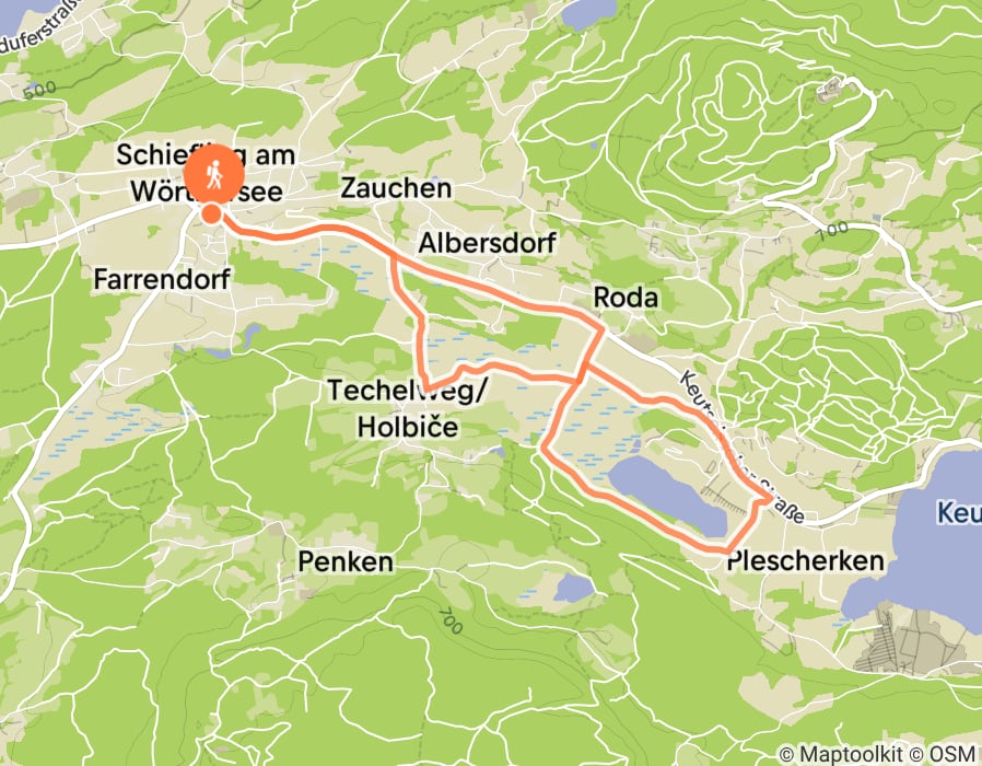 Karte der Tour