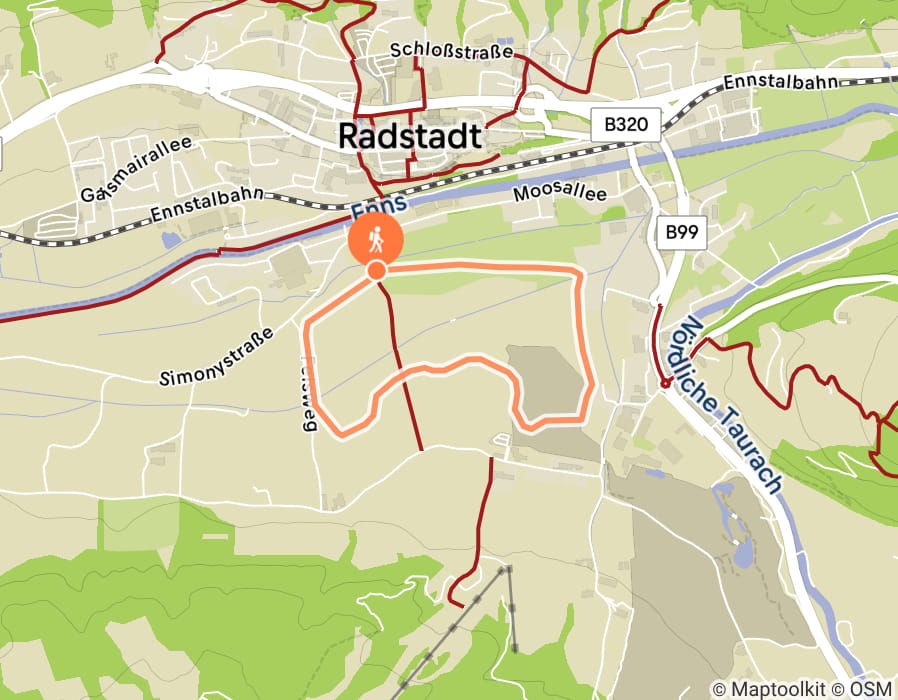 Karte der Tour