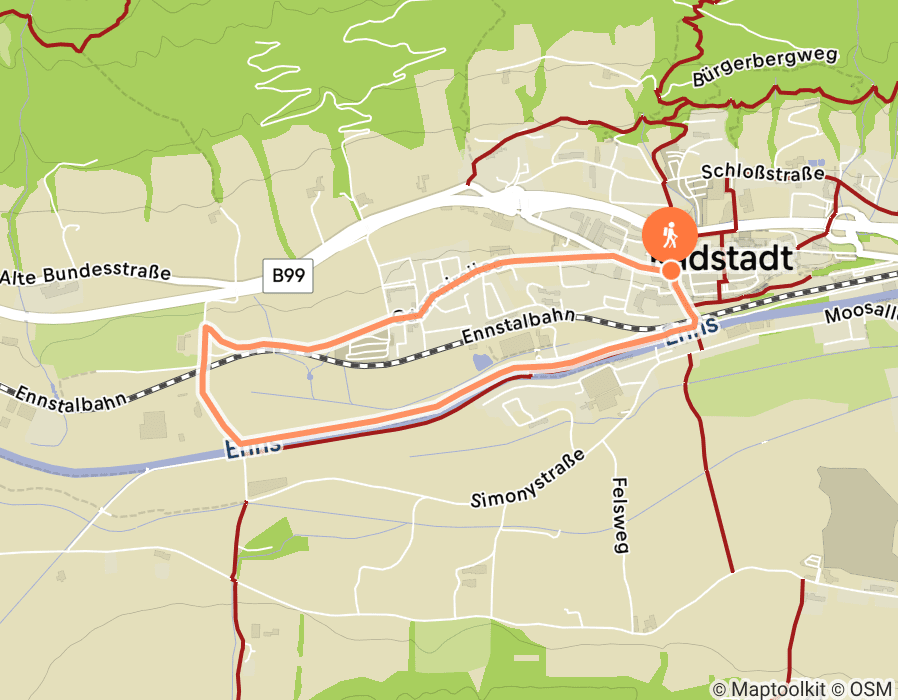 Karte der Tour